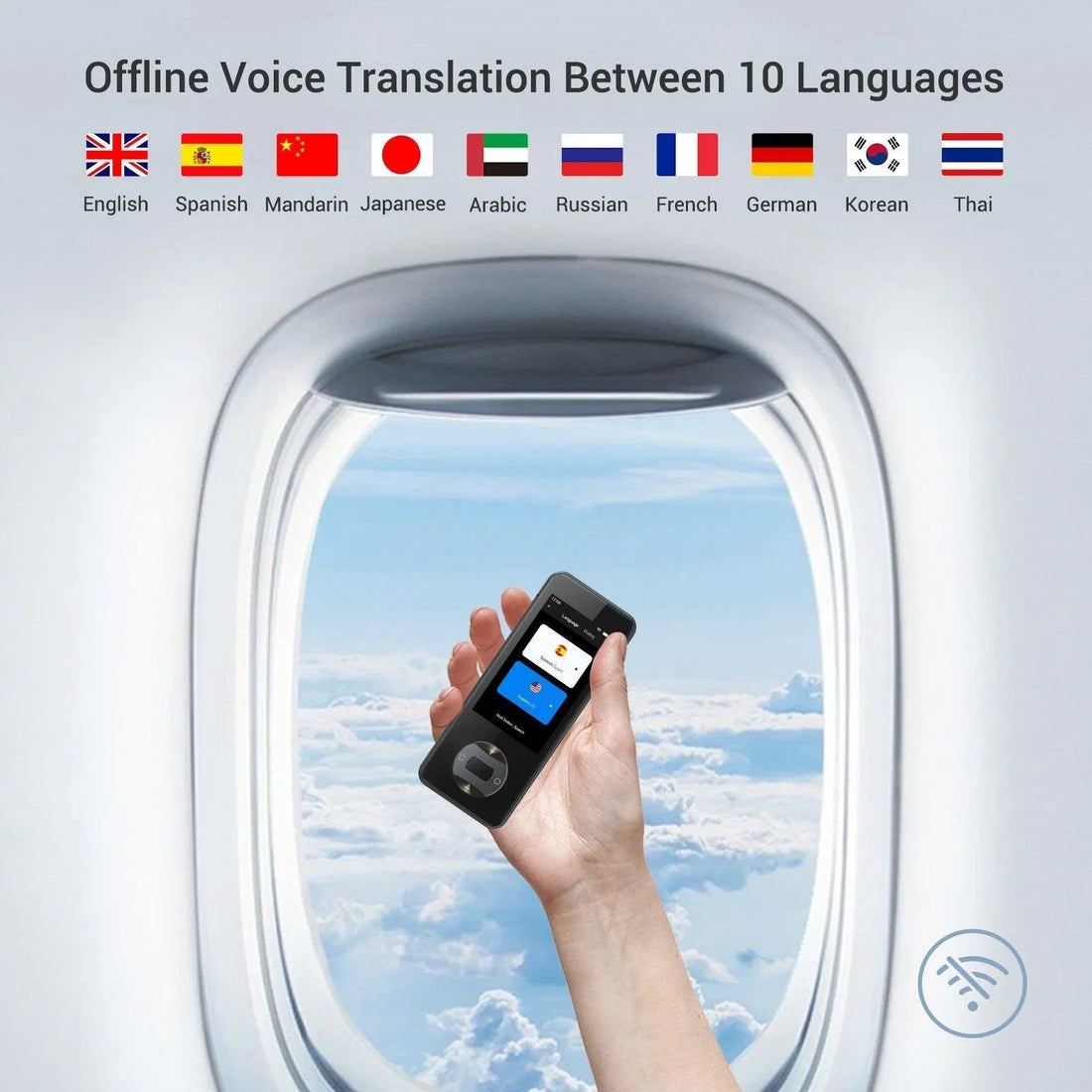 Polyverus® W10 Smart AI Translator – 144 Languages, Real-Time Offline Accuracy