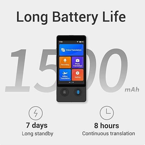 Polyverus® W12 AI Language Translator – 144 Languages, Offline & Online, 98% Accurate