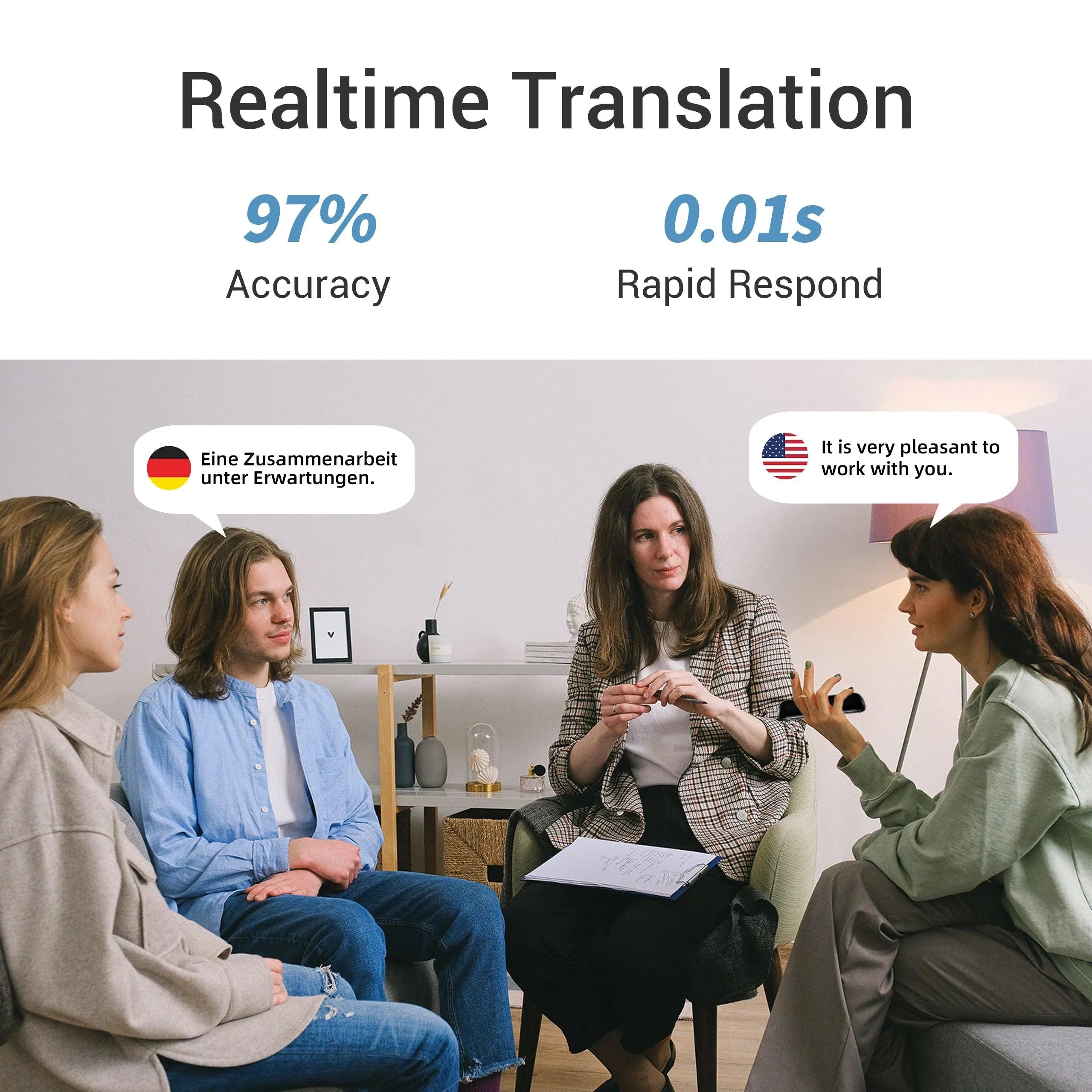 Polyverus® G5 Pro AI Translator – 144 Languages, Offline & Real-Time