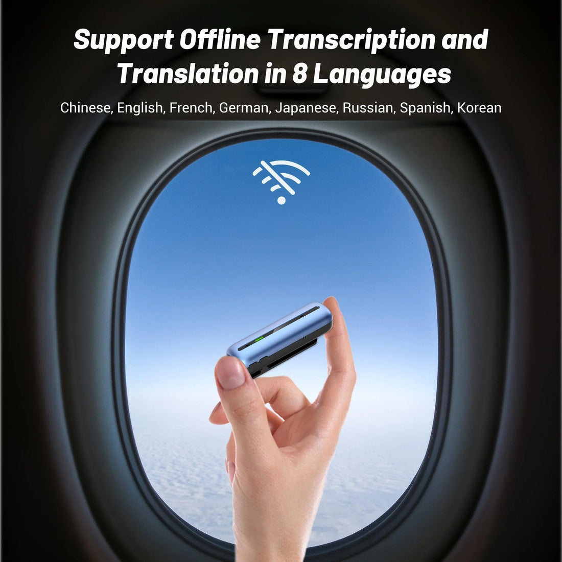Polyverus® S01 AI Voice Recorder – Smart Offline Translator & Audio Device